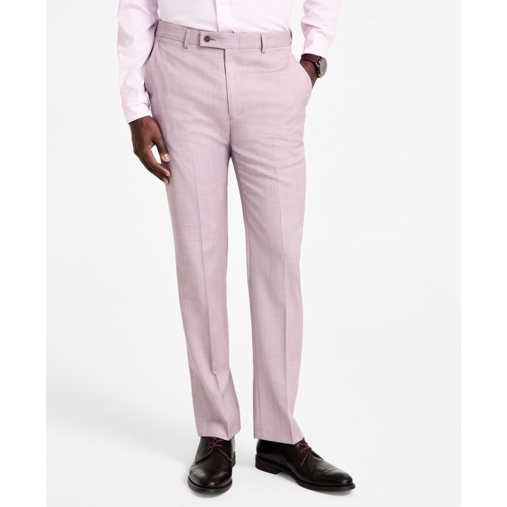 $200 Calvin Klein Jace Slim-Fit Wool Blend Suit Pants Men's 40 x 32 Pink Woven